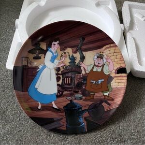 The Bradford Exchange Beauty And The Beast Plate #5 Vintage Papa’s Workshop